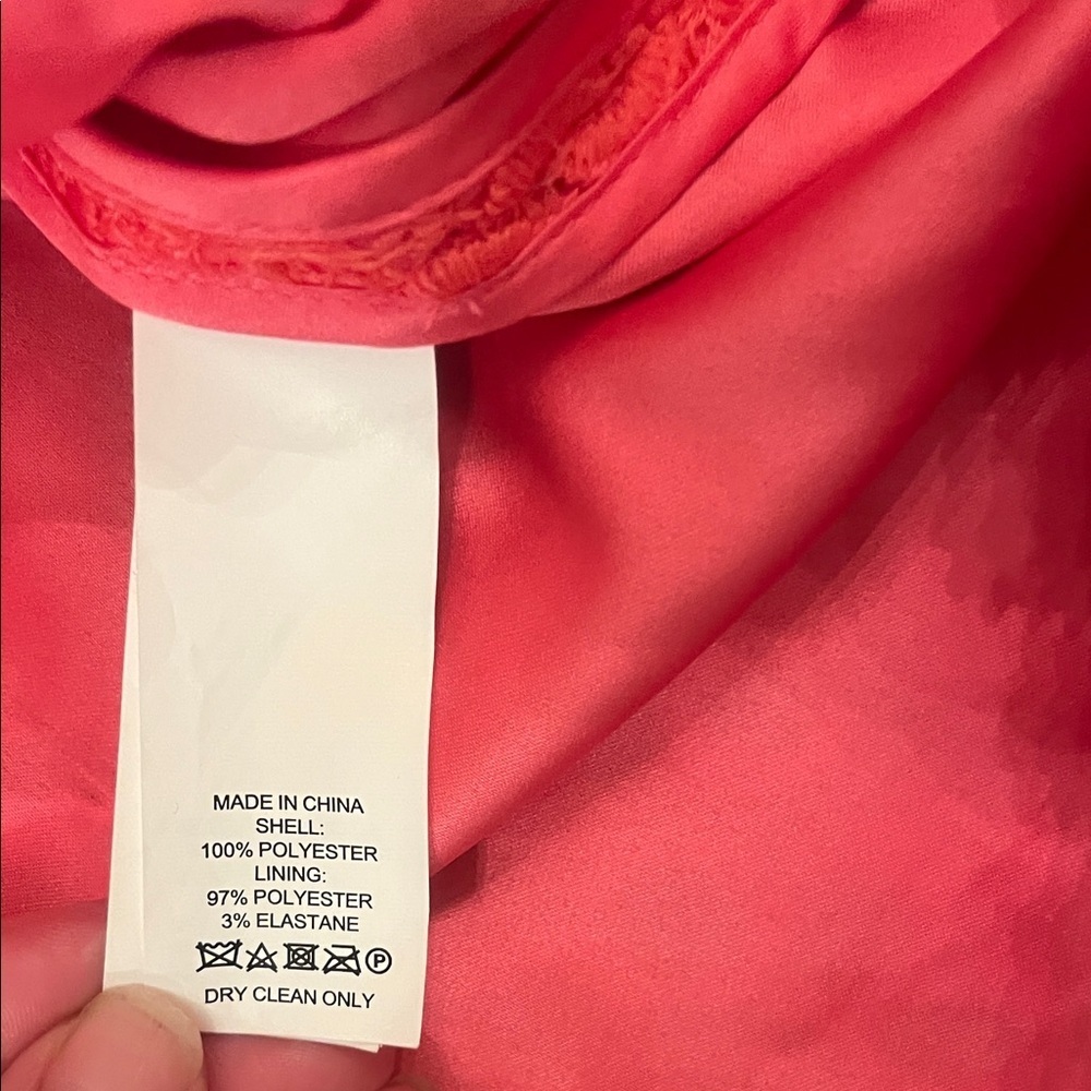Kate Spade Coral Lace Shift Dress Size 0 - Picture 10 of 13